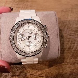Michael Kors white/silver watch MK5300